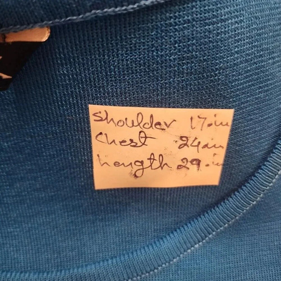 Misook Knit Tank Top Women's Royal Blue Crew Neck Pullover Sleeveless Size 1X - Picture 7 of 10